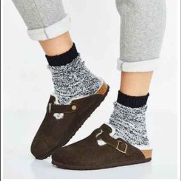Birkenstock Shoes - Boston Soft Footbed Regular in Mocha